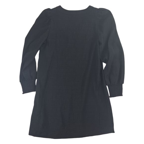 BB Dakota Steve Madden | Black, Ruston Textured Mini Dress | Size XS - Picture 6 of 7